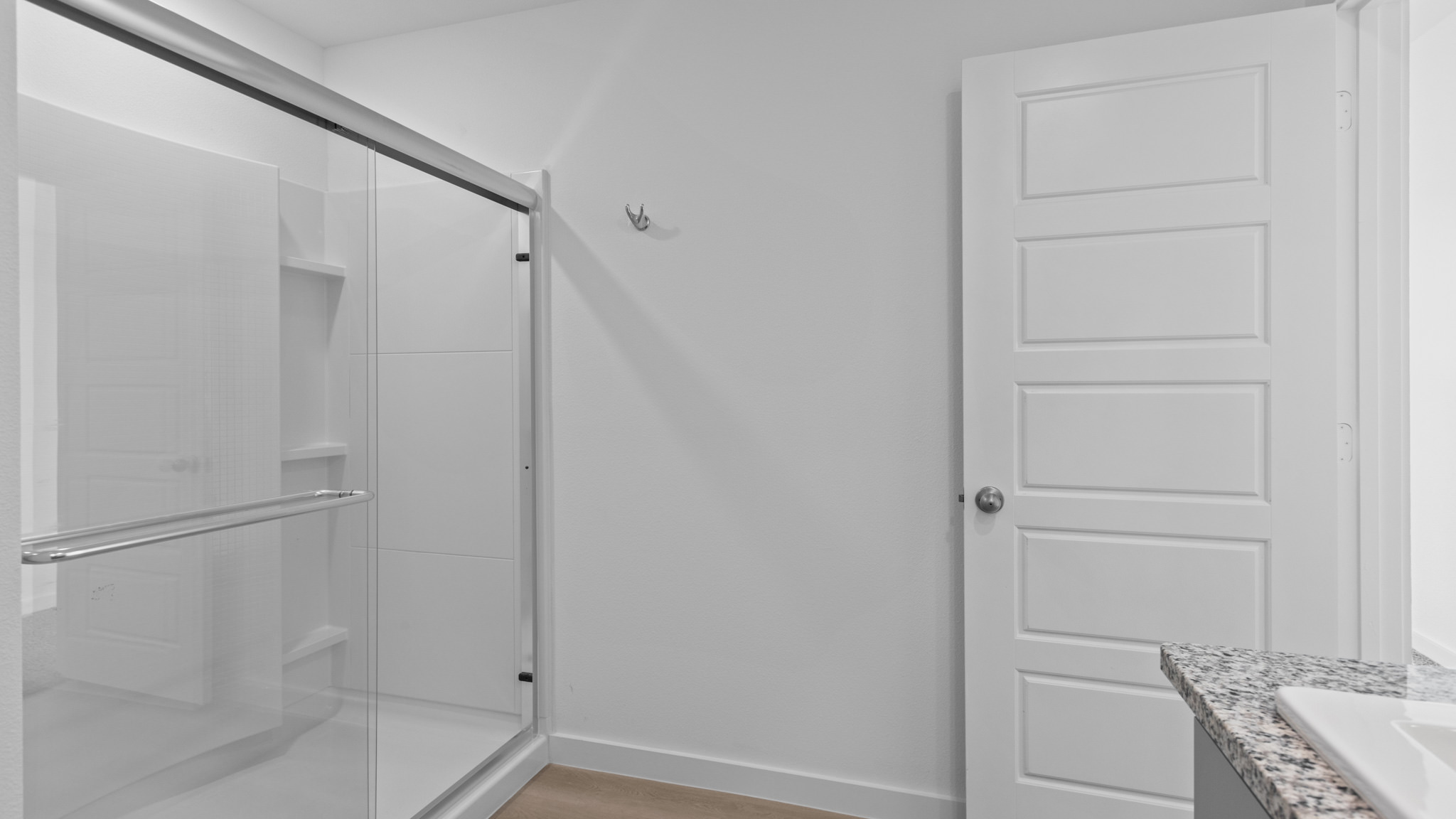 Primary bathroom with walk-in shower