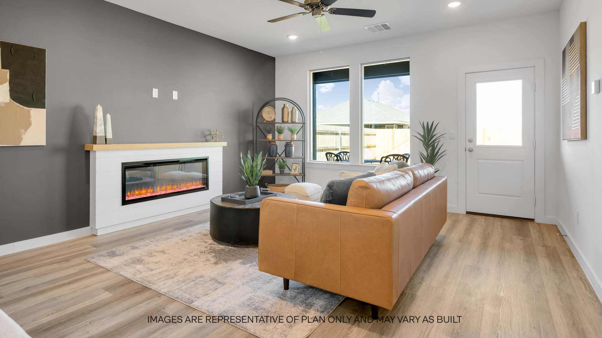 Open living and family room area with ample natural light