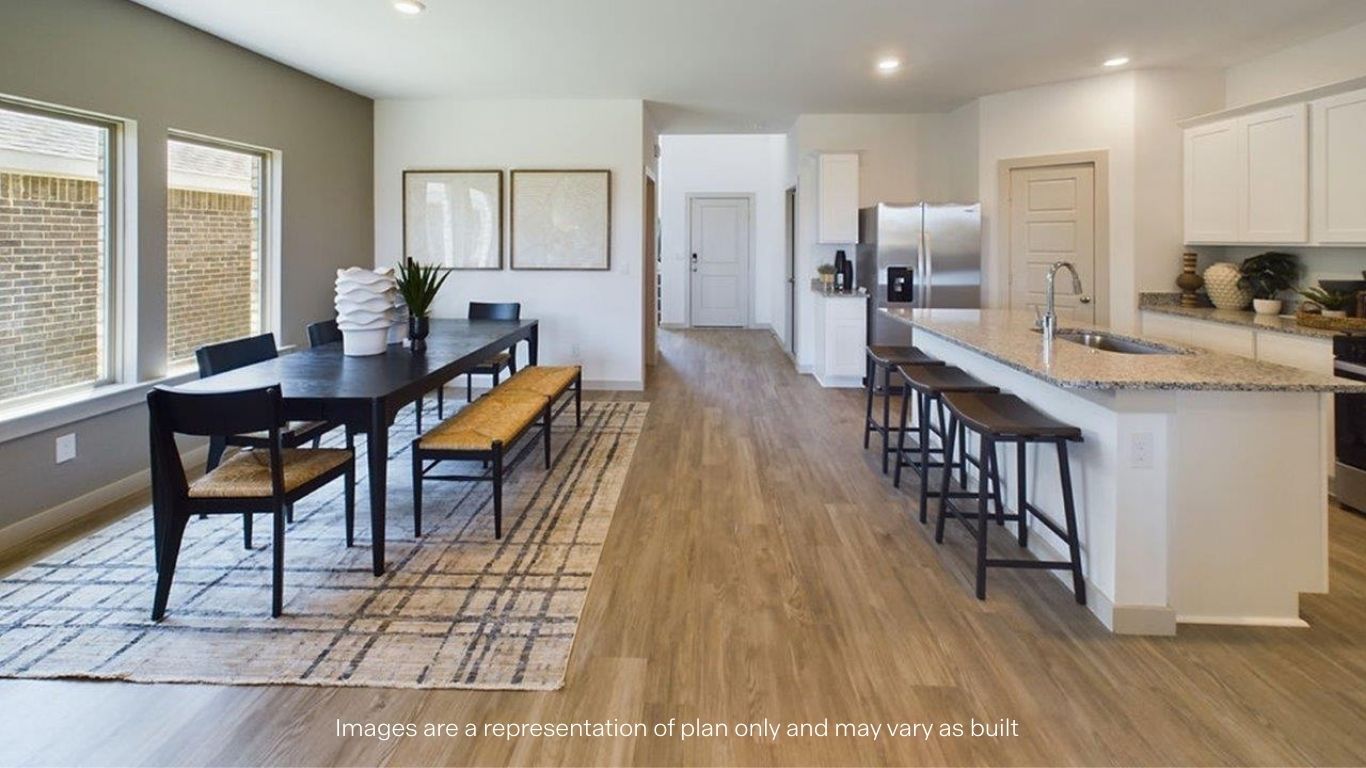 Open concept kitchen overlooking into dinning area