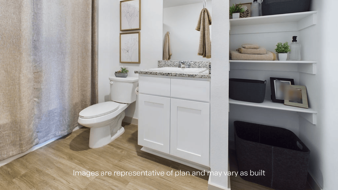 Upstairs Guest bathroom located between guest bedrooms