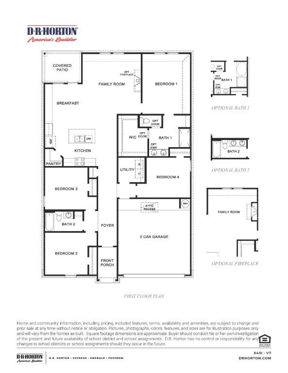 X40 Cali floor plan Viridian Lubbock