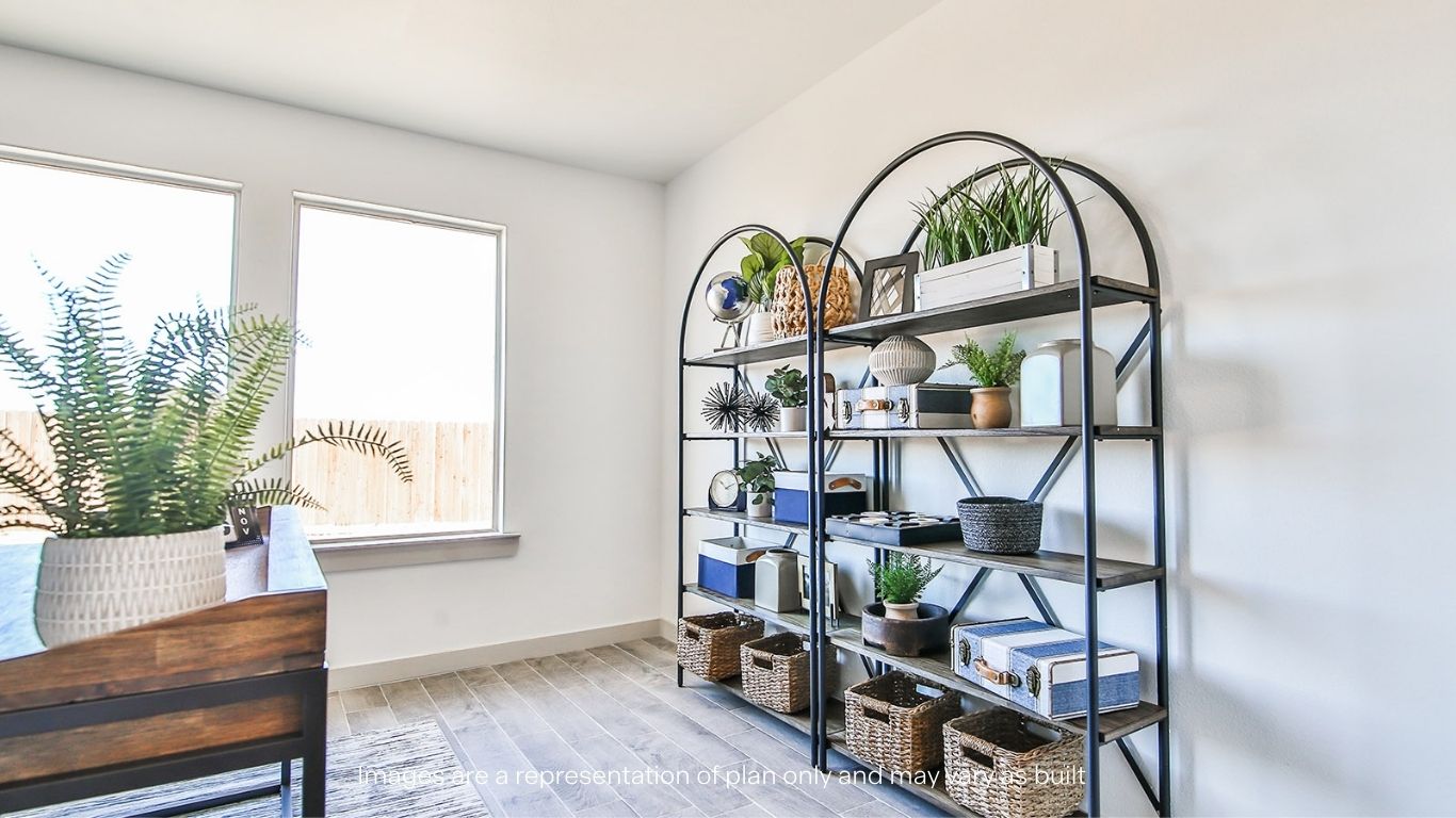 Spacious study room with ample natural light