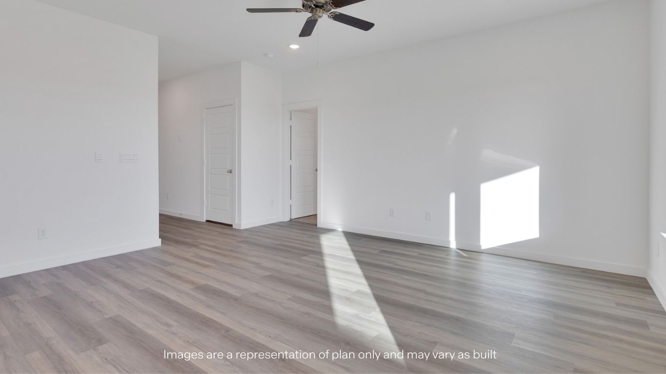 Open living and family room area with ample natural light