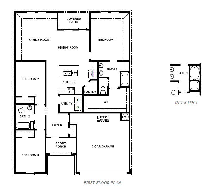Denton floor plan layout