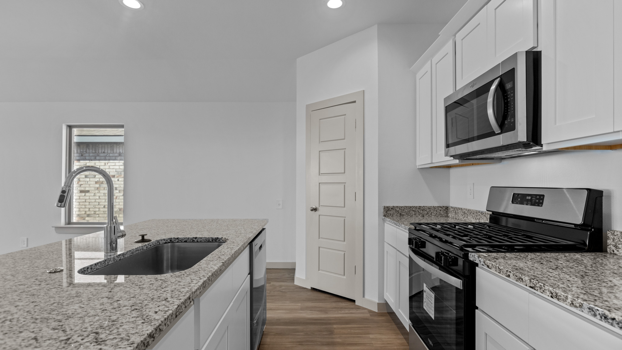 Kitchen granite countertops stainless steel appliances