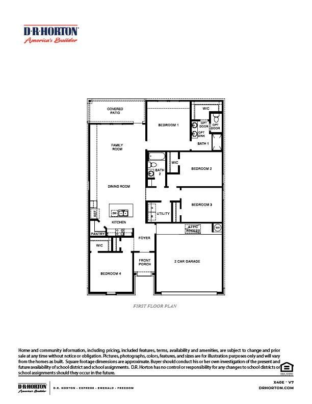 Elevation A floor plan