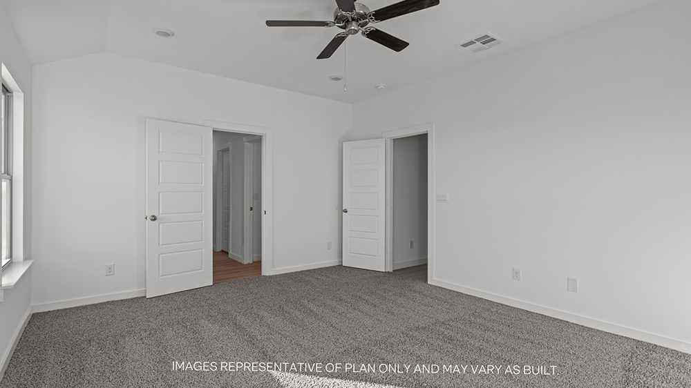 Interior bedroom with closet