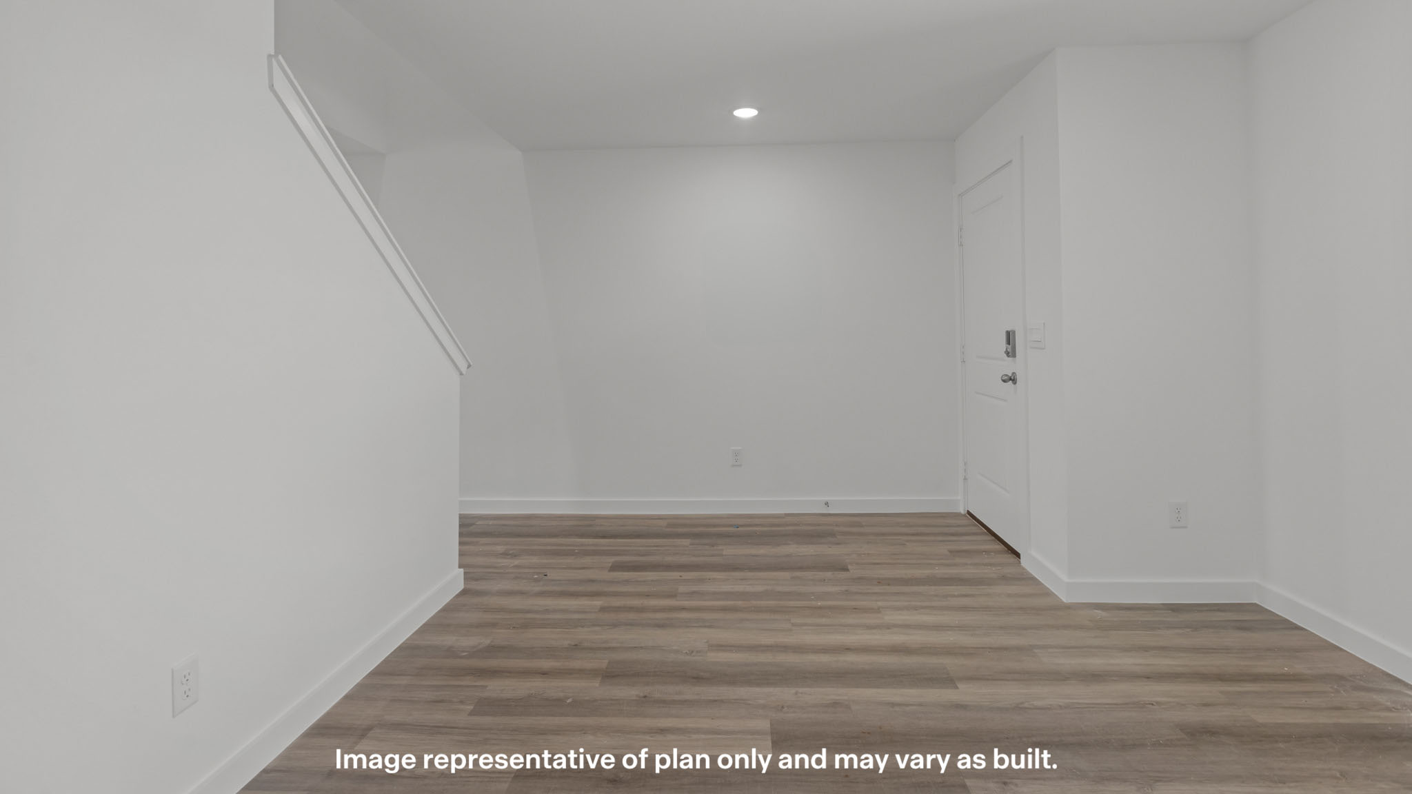 Front entry with spacious open front room