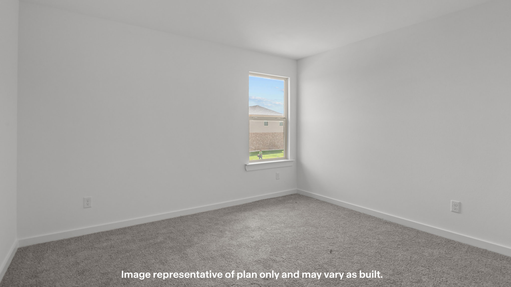 Upstairs guest bedroom 3 with plush carpeted floors and ample natural light