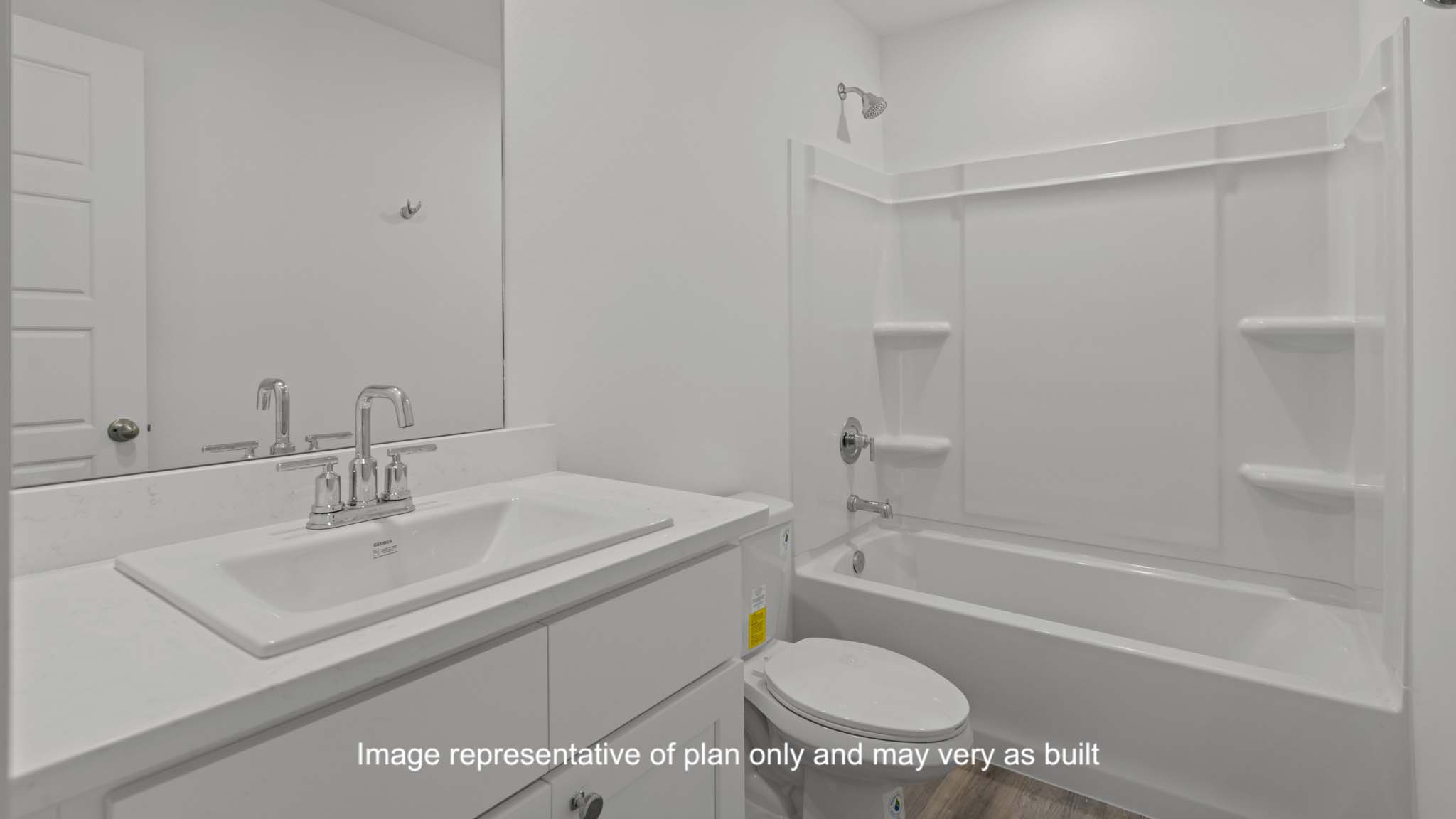 upstairs Guest bathroom located between guest bedrooms