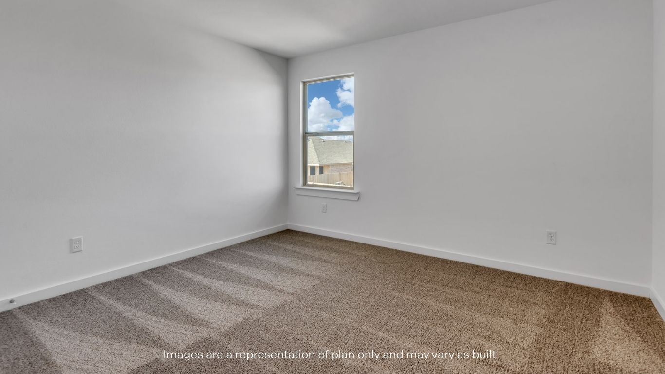 Bedroom 3 with front windows