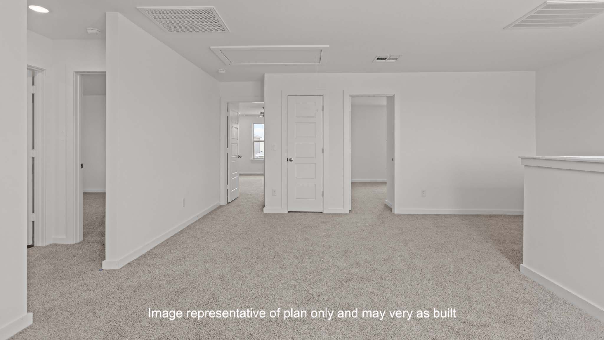 Upstairs landing space perfect for a game room or entertainment spot