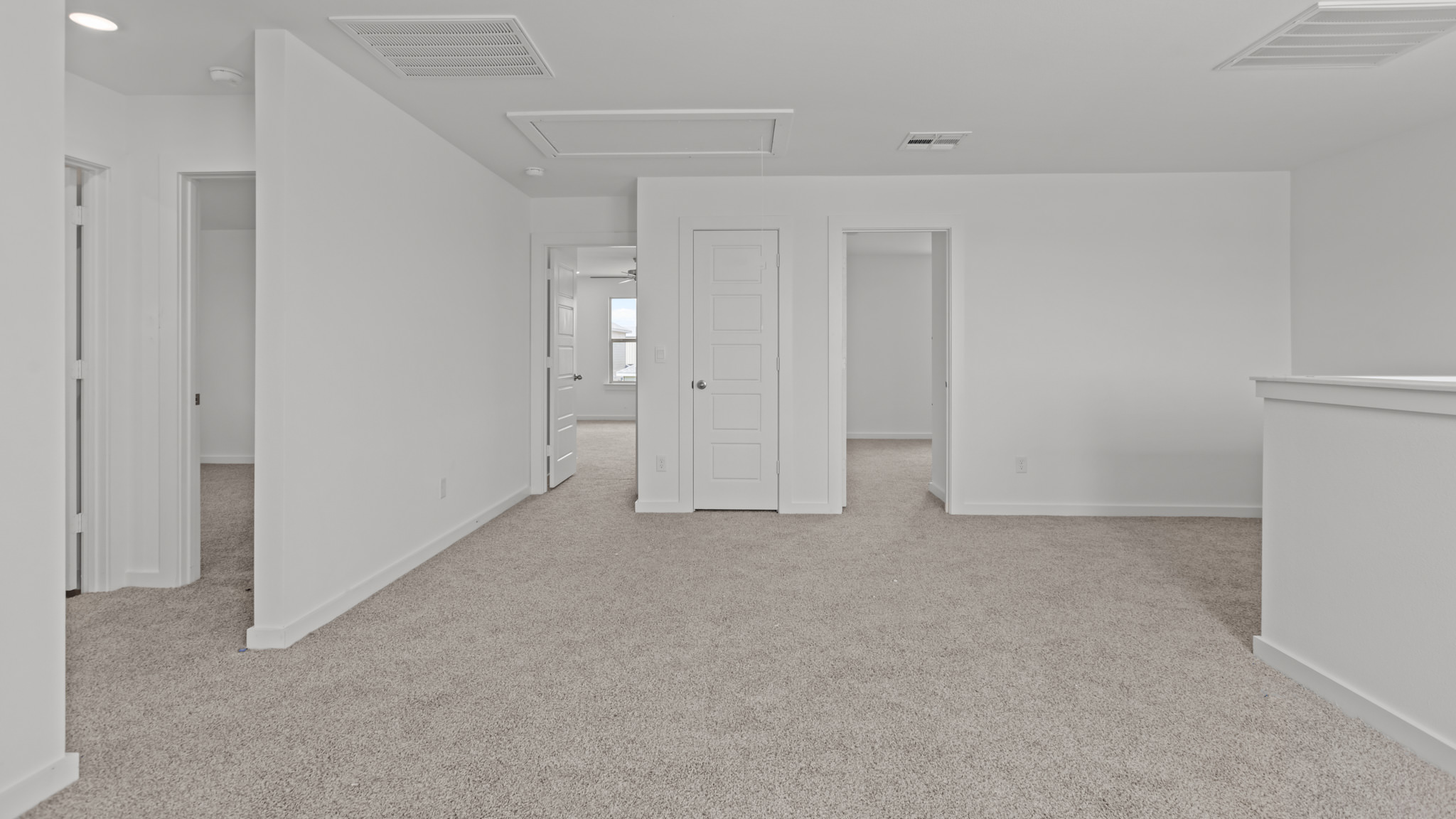 Spacious upstairs landing with natural light