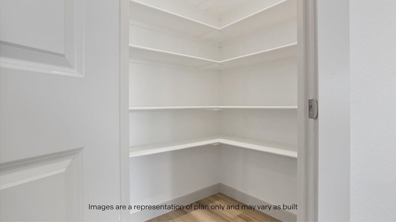 Spacious cornered pantry