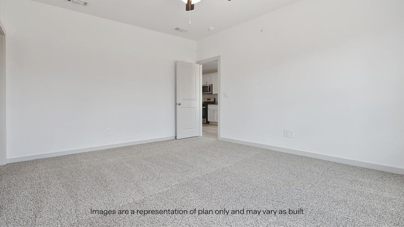 Primary bedroom with private attached bathroom and walk-in closet