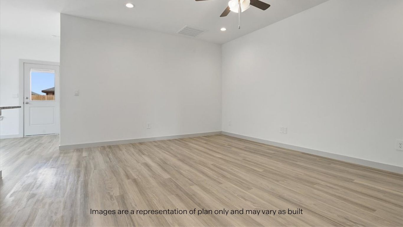 Open living and family room area with ample natural light