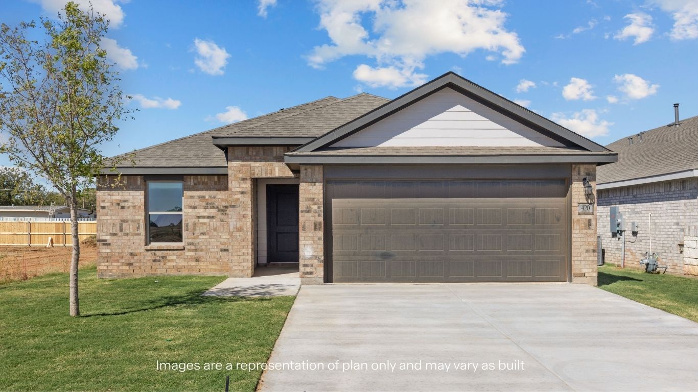 Single story home in Wolfforth, Texas
