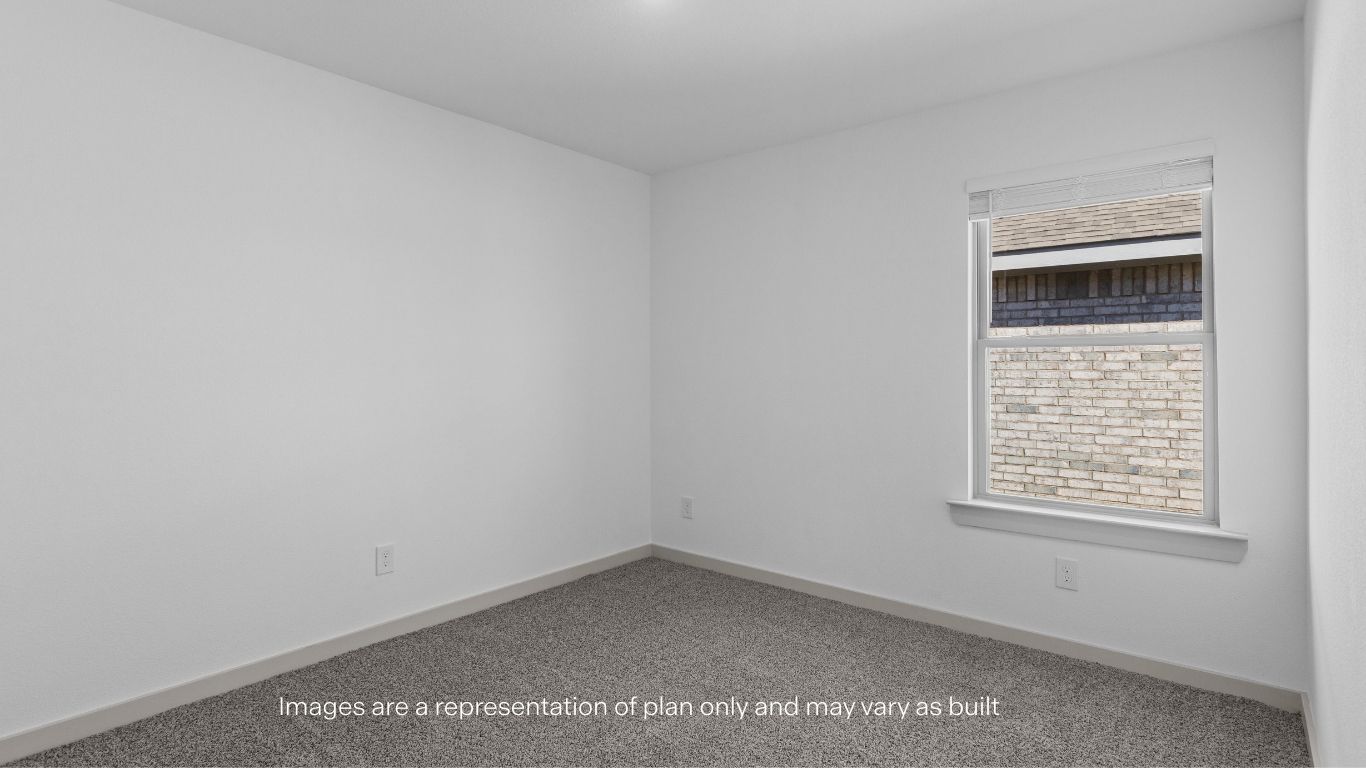 Guest bedroom 3 with side window and plush carpet floor