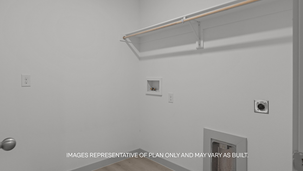 Laundry room and utility closet space with extra storage