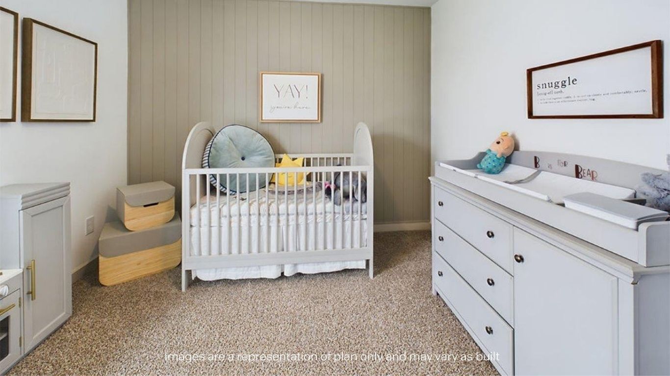 Bedroom with side window, spacious closet and push carpet floors