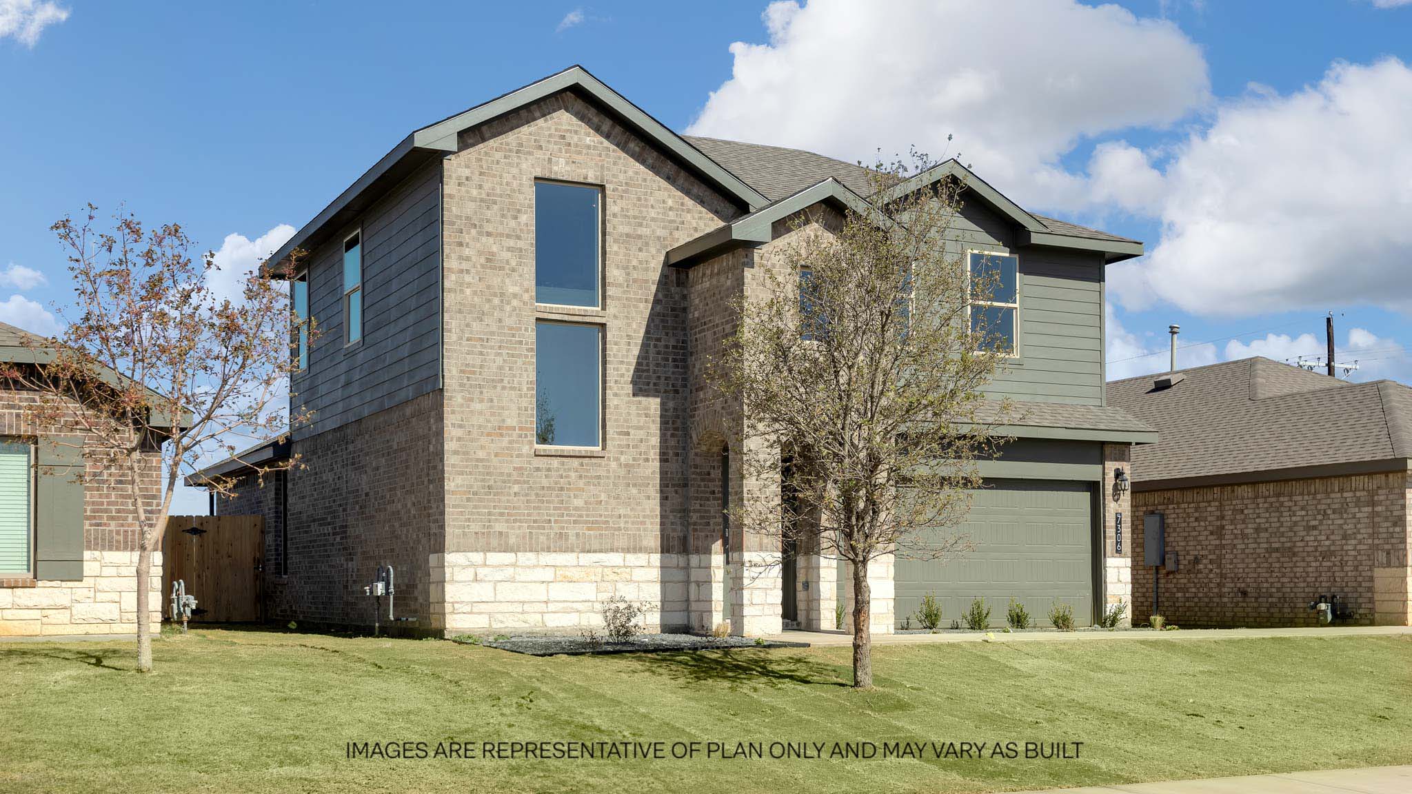 Two story brick home in west texas