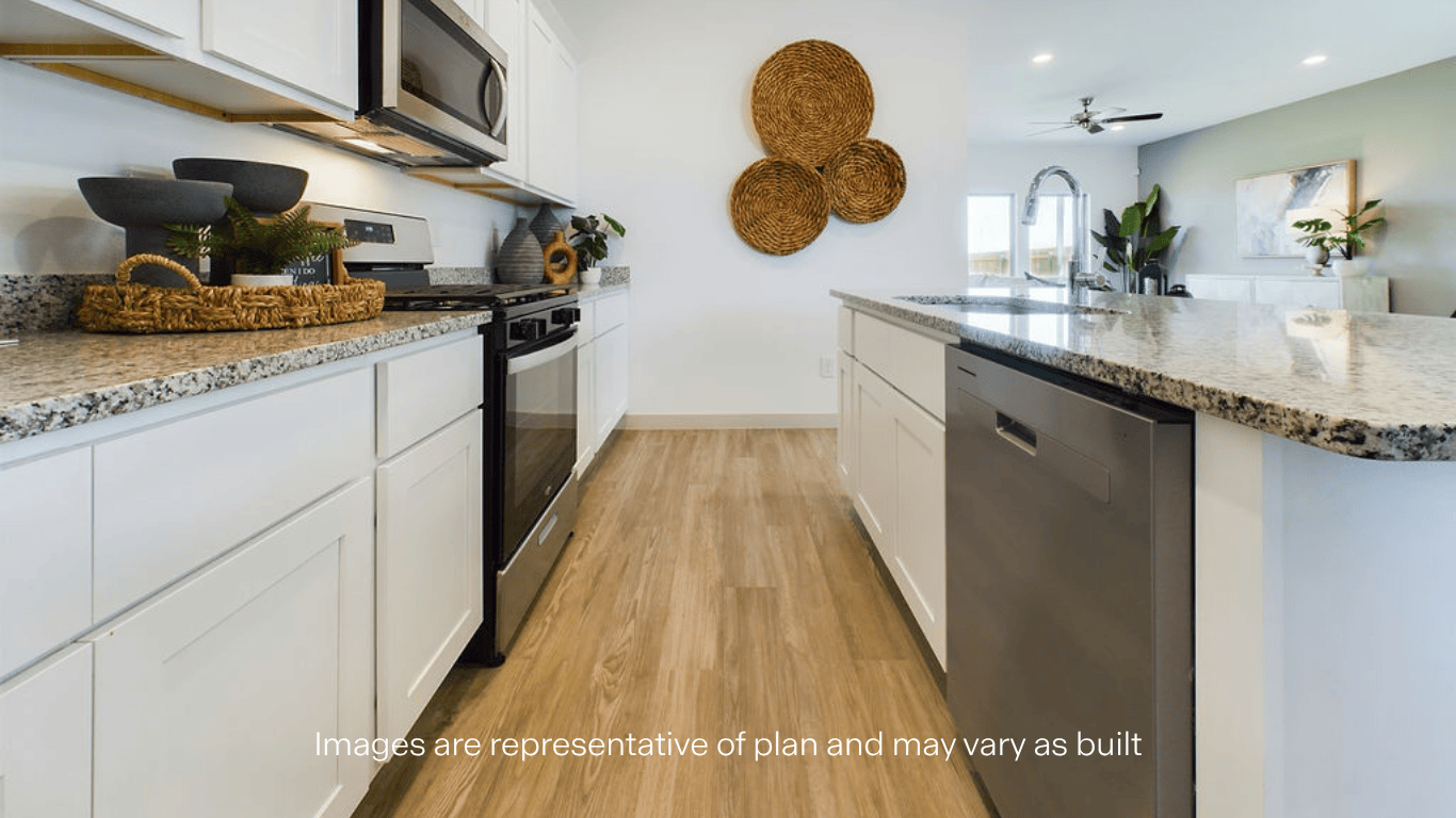 Spacious open kitchen with ample natural light