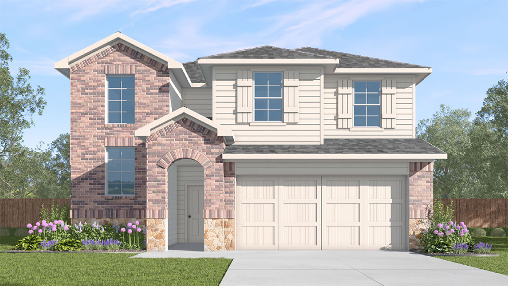 X35 Two story home with brick