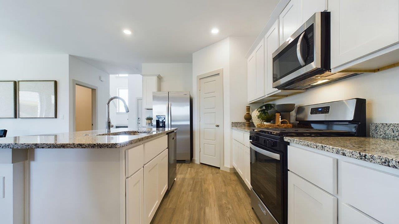 large kitchen island