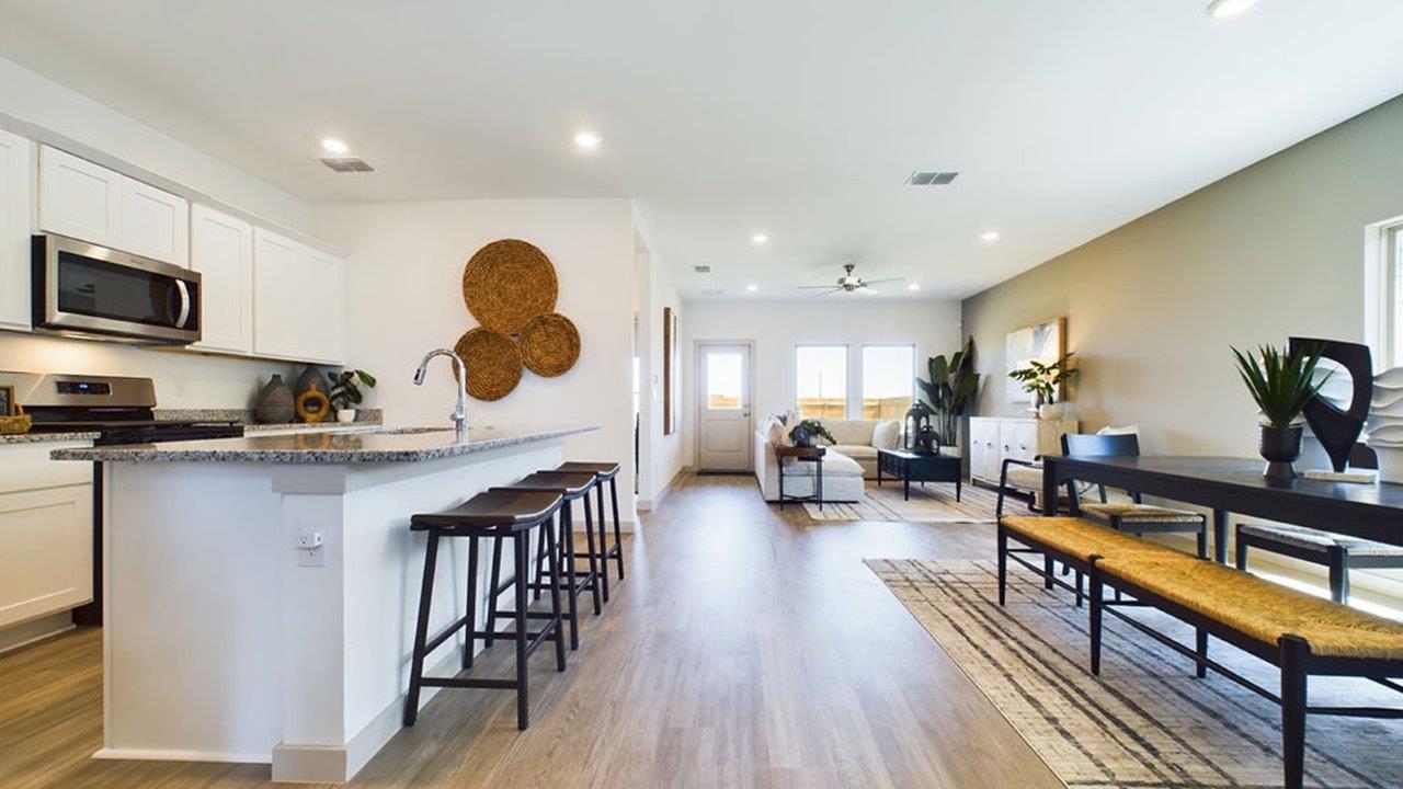 Large modern open concept living