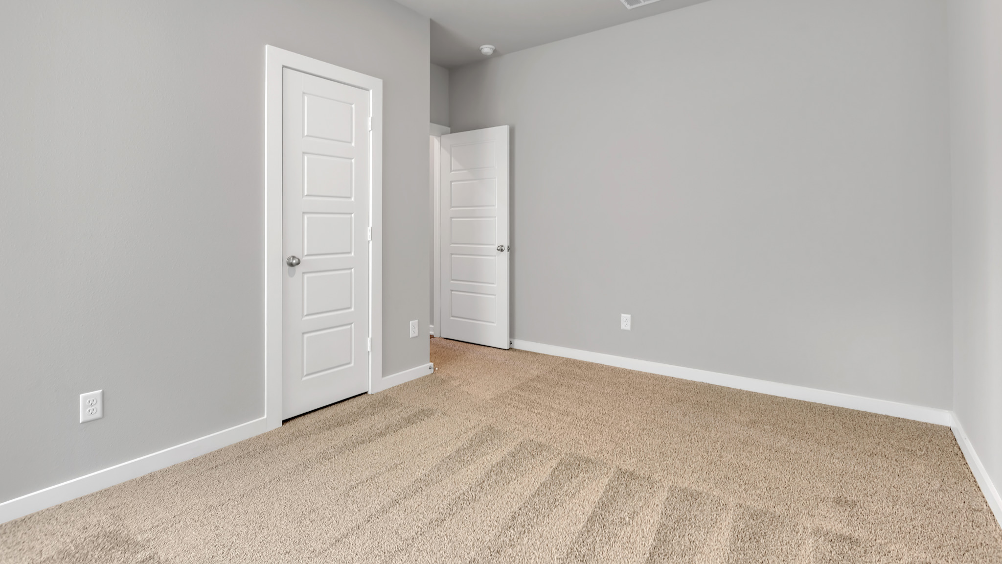 Bedroom 3 with spacious closet and plush carpet floors