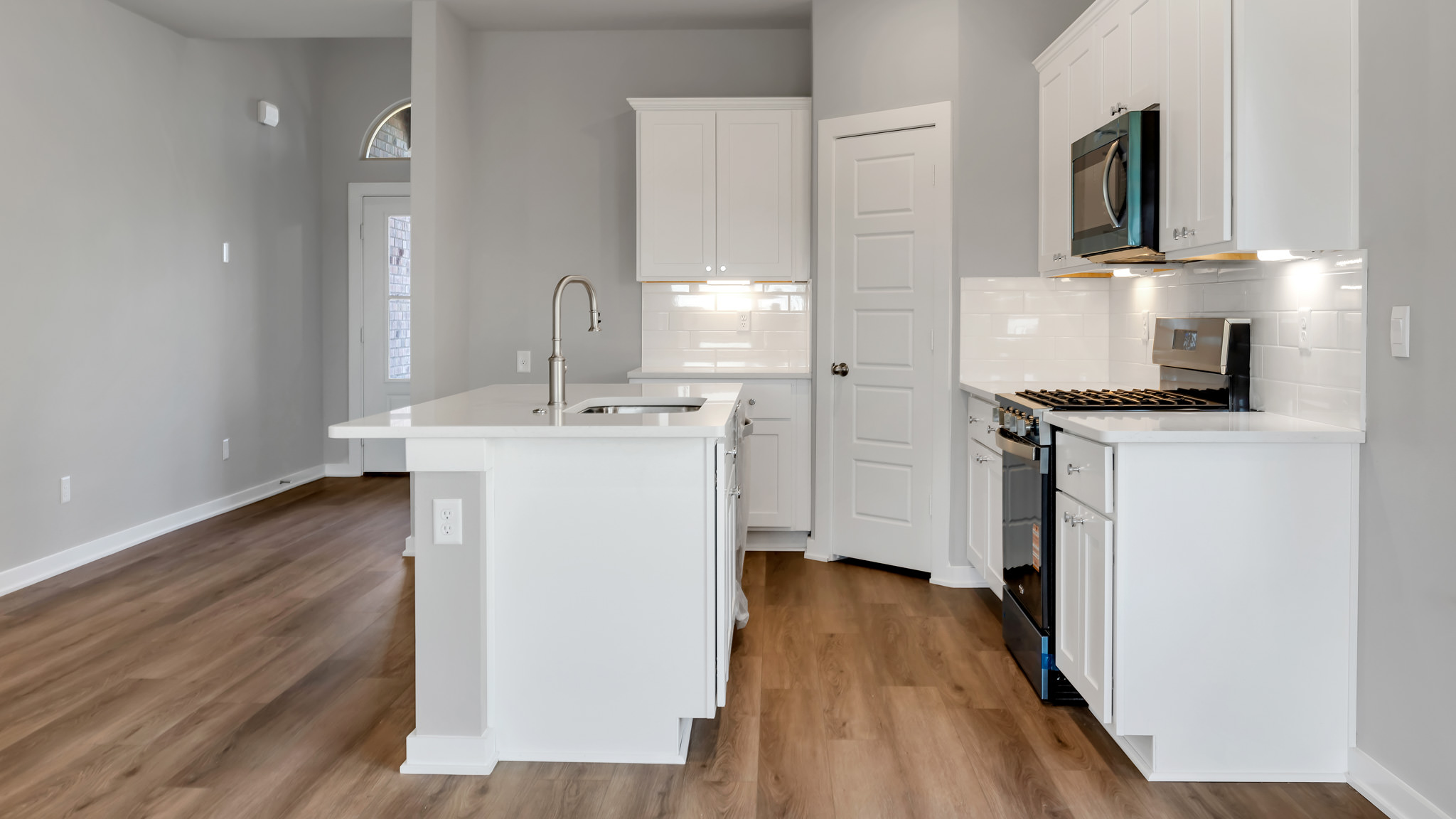 Spacious open kitchen with ample natural light