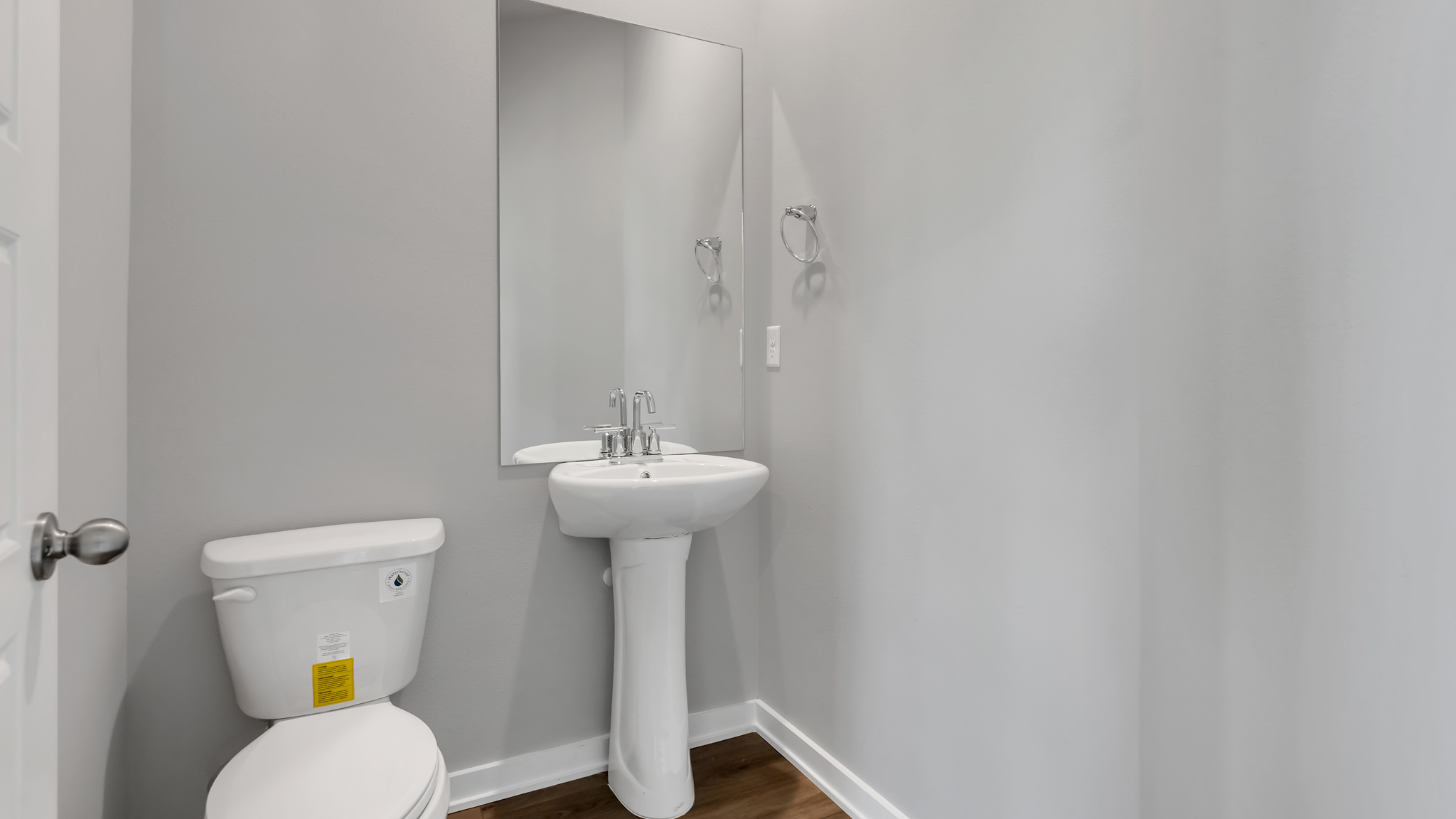 Downstairs guest half bathroom