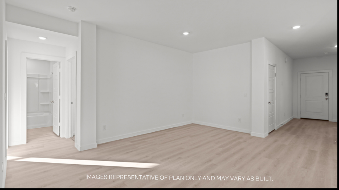 Open dining room space adjacent to kitchen