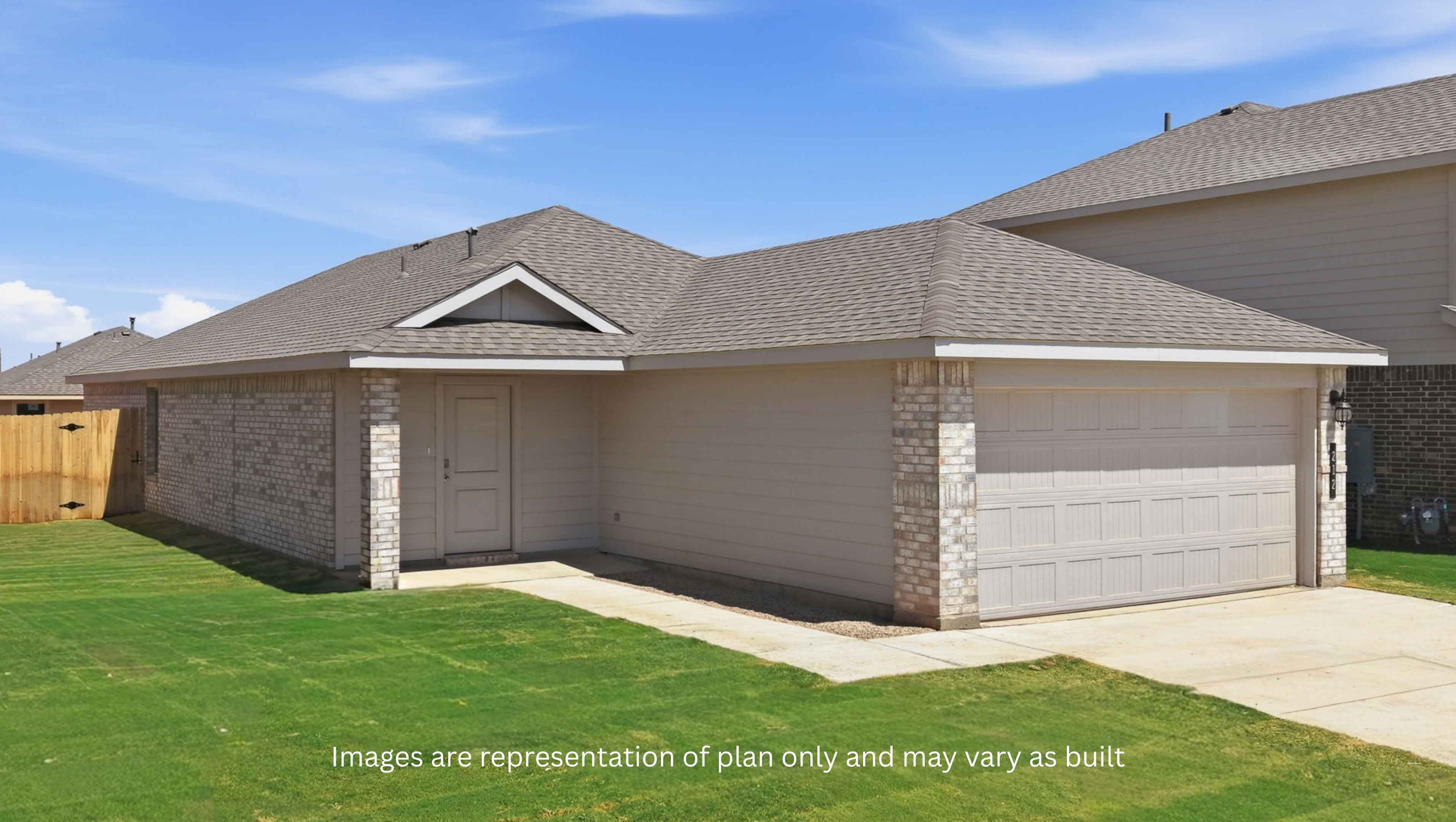 exterior of single story home in west texas