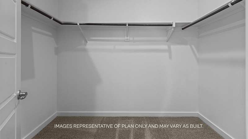 spacious closet with plush carpet