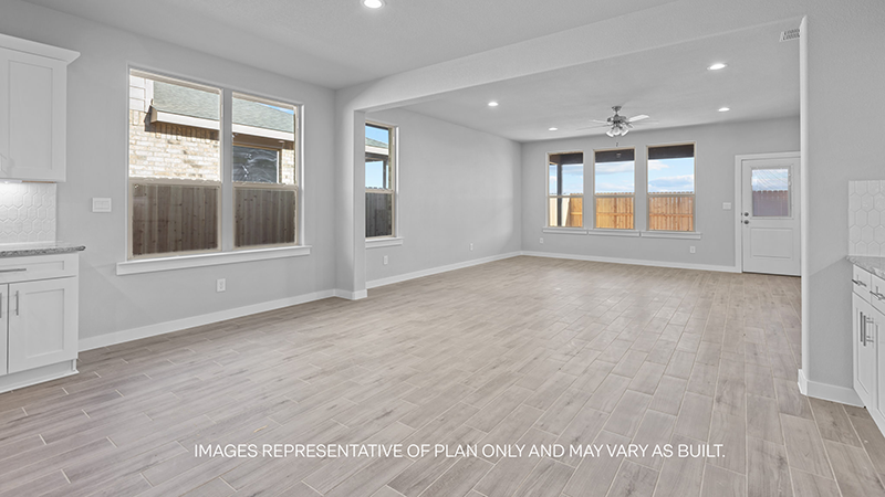 open concept living, dining and kitchen