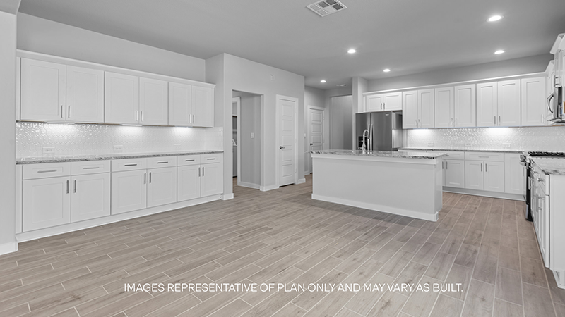 kitchen with spacious island