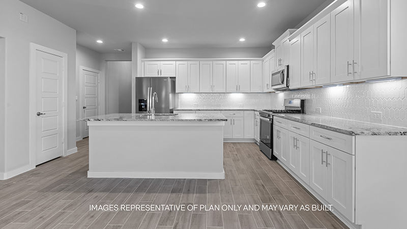 kitchen with spacious island