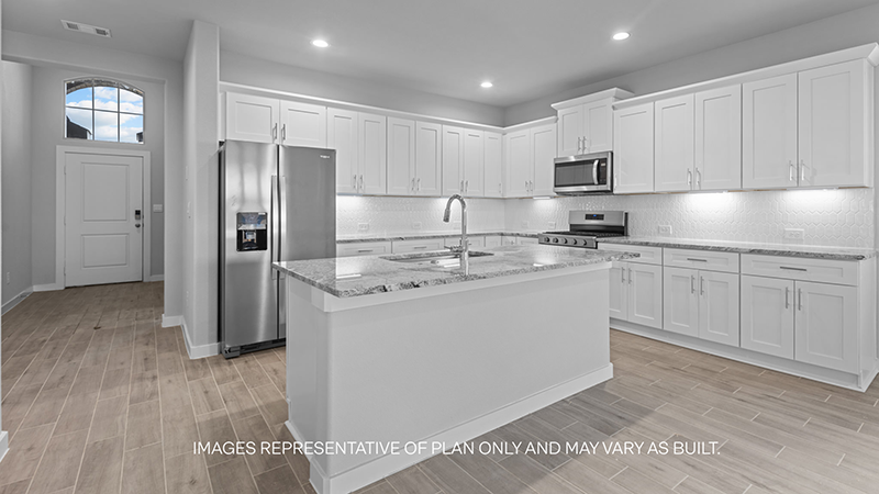 kitchen with spacious island