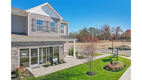 Front exterior of model home