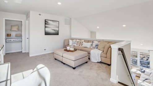 loft area used a flex tv and rec room