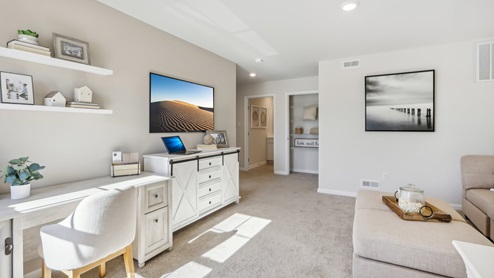 loft area used a flex tv and rec room