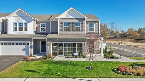Front exterior of model home