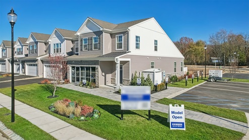 Front exterior of model home