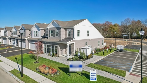 Front exterior of model home