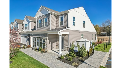 Front exterior of model home