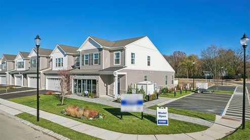 Front exterior of model home