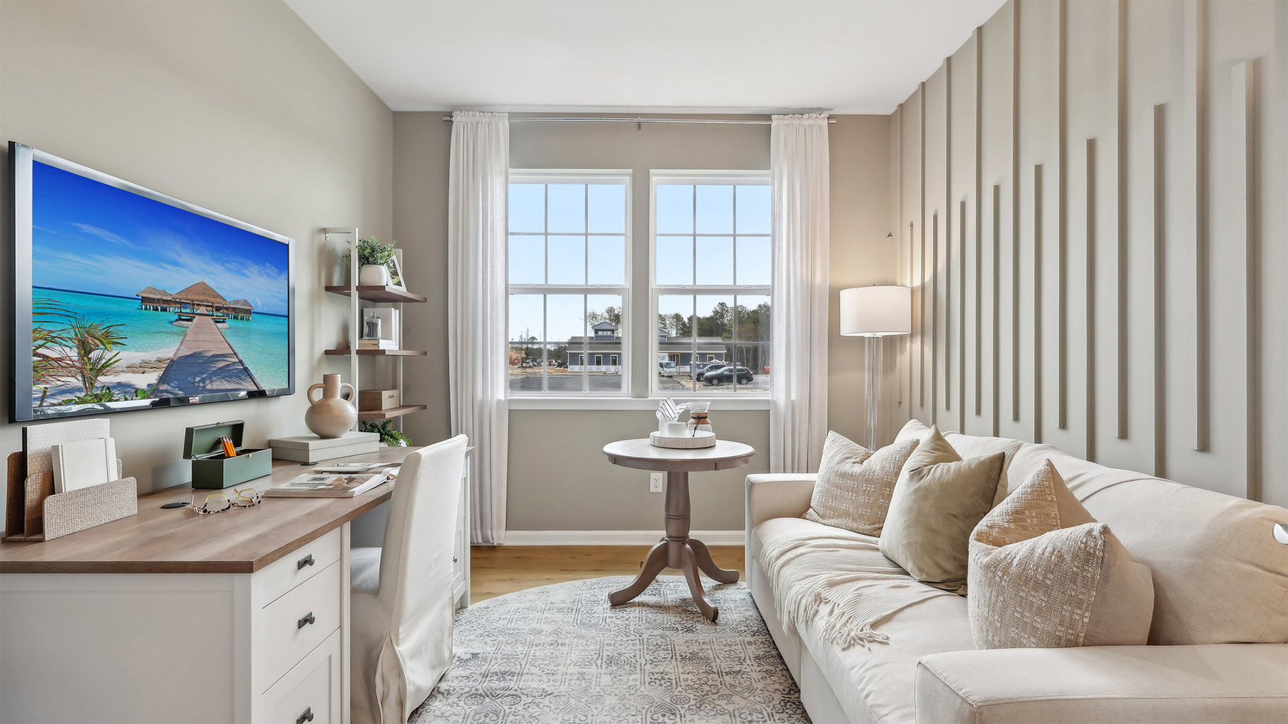 flex room or loft area