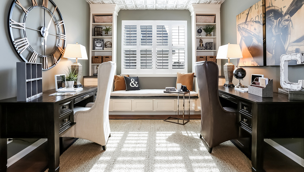 room being used as an office