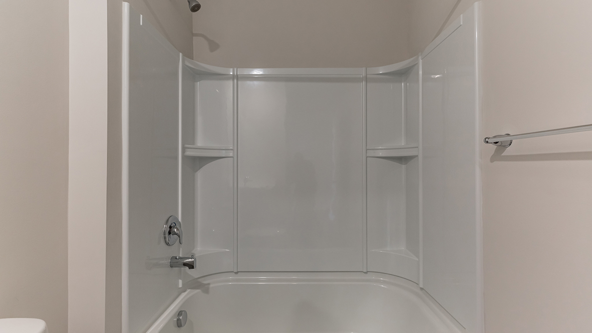 White shower bathtub combo
